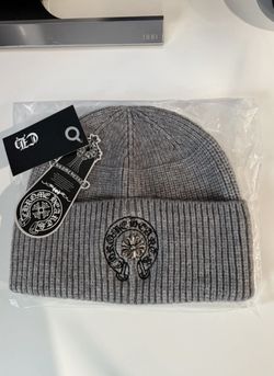 Grey Silver Cross Chrome Hearts