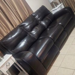 Cosco Real Leather Brown Sofa Like I 
