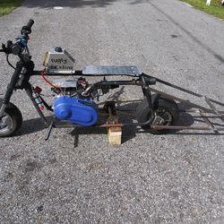 Drag racing mini bike roller. NO ENGINE