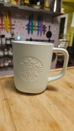 White Minimalist 2023 starbucks mug