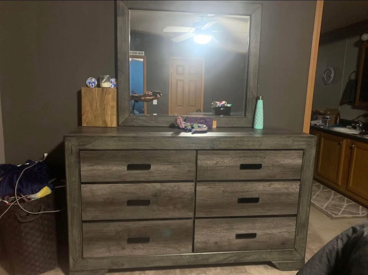 3 piece dresser set Gray