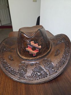Cowboy hat a letter hand made