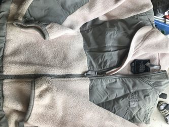 Light pink north face jacket