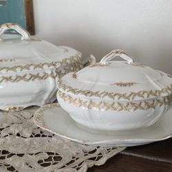 Vintage Haviland Limoges porcelain serving pieces