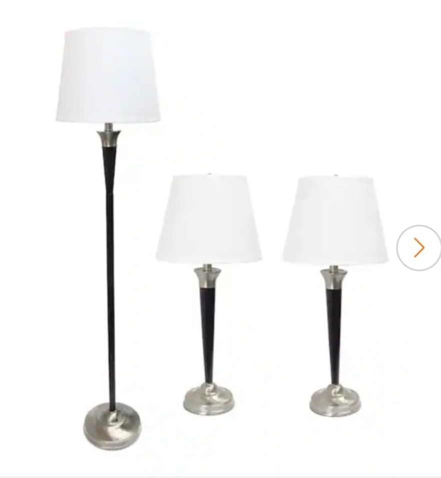 The LC1018-MBC ( Elegant desings Malbec,3-piece lamp set )