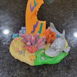 Fish Tank Surf Board Shark Bite Ornament!!