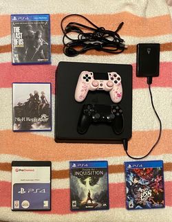 PS4 Slim Bundle - 1TB Total Storage (500GB Console + 500GB External HD) + 5 Games