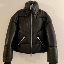 Walter Baker Puffer Leather Jacket 