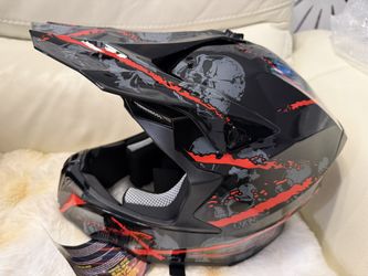 “New” Adult - M - ATV Dirt Bike Helmet with Goggles 