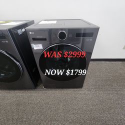 Ventless Washer Dryer Combo LG All In One 5.0 Cu. Ft. Mega Capacity With Inverter Heat Pump 