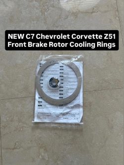 Brand New C7 2014-2019 Chevrolet Corvette Z51 Front Brake Rotor Cooling Rings (1 Available)