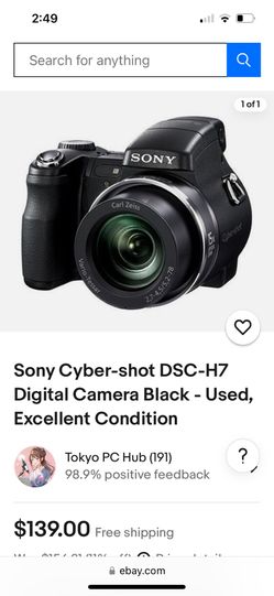 SONY Cypher-shot DSC-H7 W/ Case