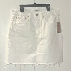 Ralph Lauren Skirt Size 28 White Denim