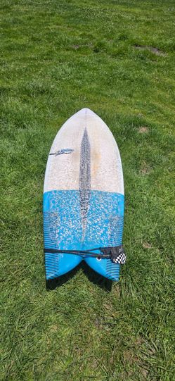 6'6" Custom Quad Fish Surfboard (51L) - Rollins Handshaped