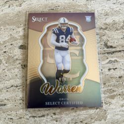 2025 Panini Select Rookie Tyler Warren Select Certified #8