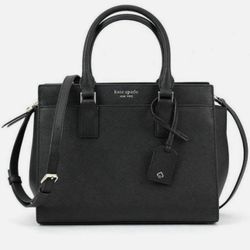 Kate Spade Lise Mulberry Street Women's Shoulder Bag Black Leather Handbag Purse - 11 x 8.5 x 6”