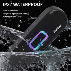 Bluetooth Speaker,M33 Speaker,IPX7 Waterproof Bluetooth Speaker,Wireless Speaker,24W Power,Stereo Dynamic Sound,Extra Bass,24HRs Playtime for Indoor/O