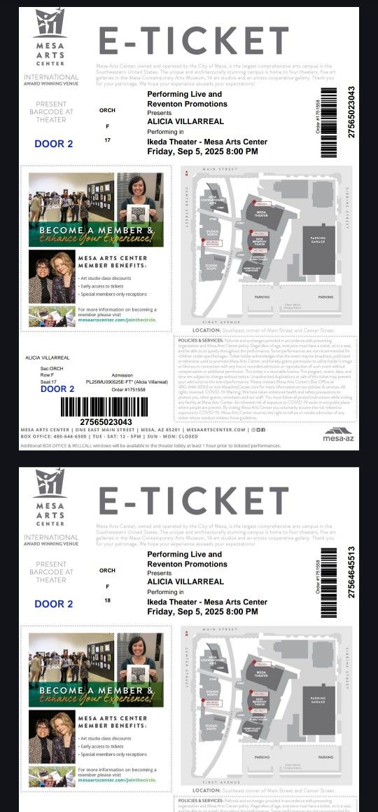 Tickets (Alicia Villareal)