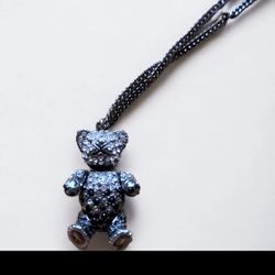Christian Dior Teddy Bear Necklace / Pendant /Chain