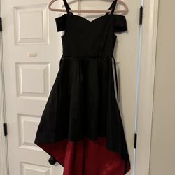 Semi Formal Black & Red Dress 
