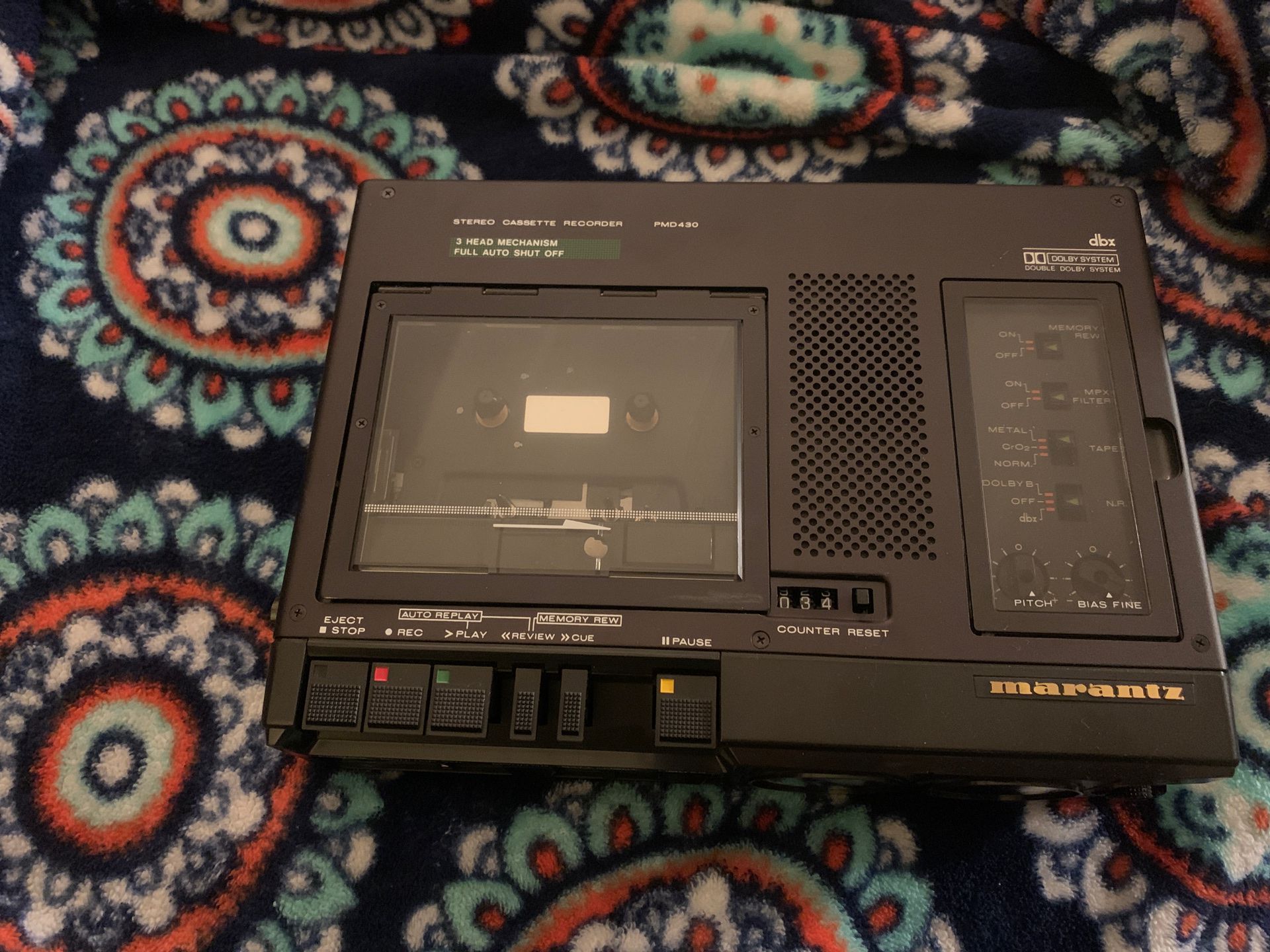 marantz PMD430 cassette player.