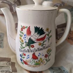 Mid Century Japanese China Tea Kettle 