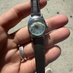 Vintage US Time Alice In Wonderland Mechanical Watch
