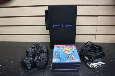 Sony PlayStation 2 PS2 SCPH-50001 Gaming Console W/8Mb Memory Card, Controllers & Games