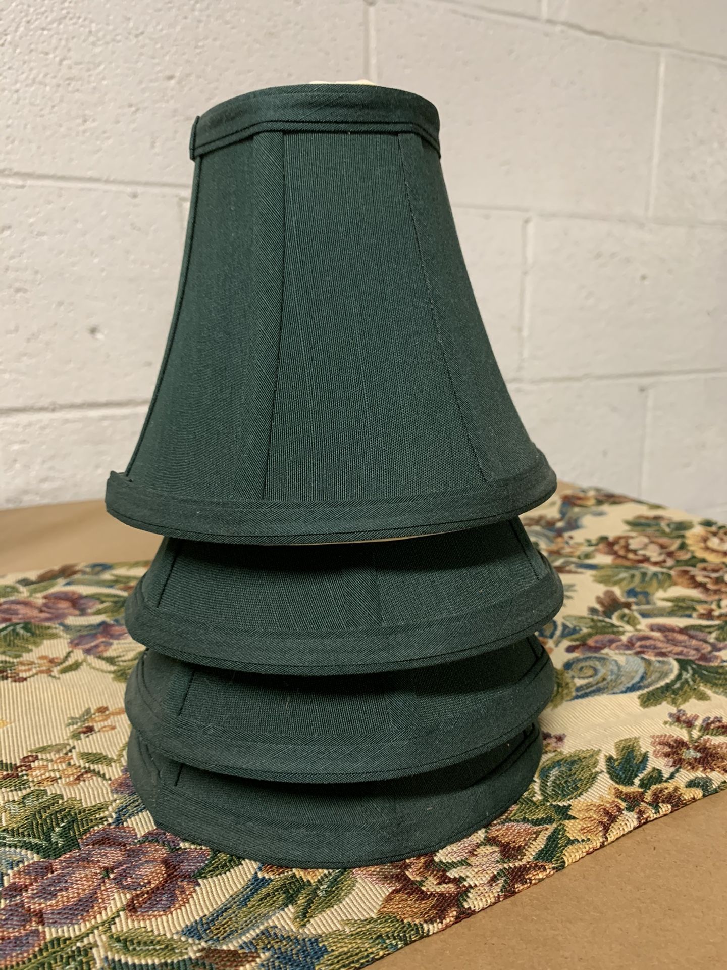 Dark Green Lamp Shades (4)