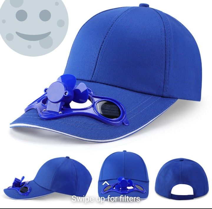 Summer Sun Cap With Fan