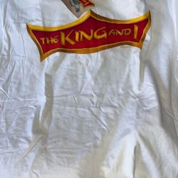 RARE VTG 1999 The King And I Promo T-shirt XL White Imagination Unlimited NWT $50