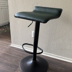 Green Adjustable Bar Stool