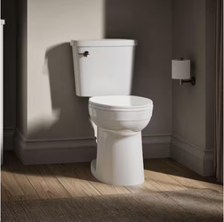 Joist 2-Piece Complete Solution 1.28 GPF Single Flush Elongated Toilet in White (Seat Included)