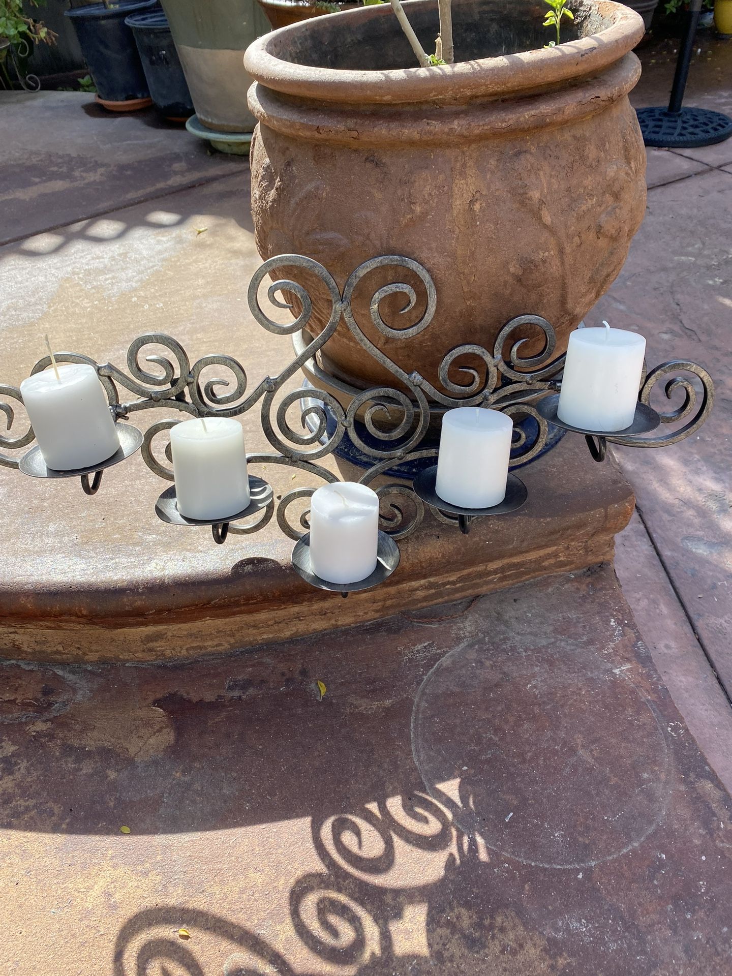 Cast Iron Wall Candle Holder
