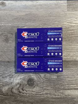 Crest 3D White Stain Eraser Toothpaste 2.7 Oz $2 Each