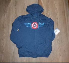 Marvel Avengers Long Sleeve Hooded Shirt NWT 2XL
