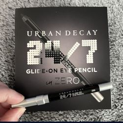 NEW URBAN DECAY 24/7 GLIDE ON WATERPROOF EYELINER PENCIL IN ZERO BLACK MATTE $5!!