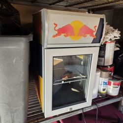 Red Bull Mini Fridge, Works Good Tested