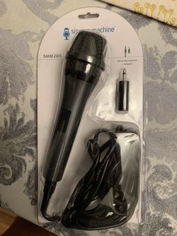 Singing Machine wired microphone