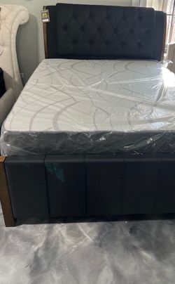 Black Queen Tuft Bed Frame👑Bedroom Furniture - Same Day Availability 🚚