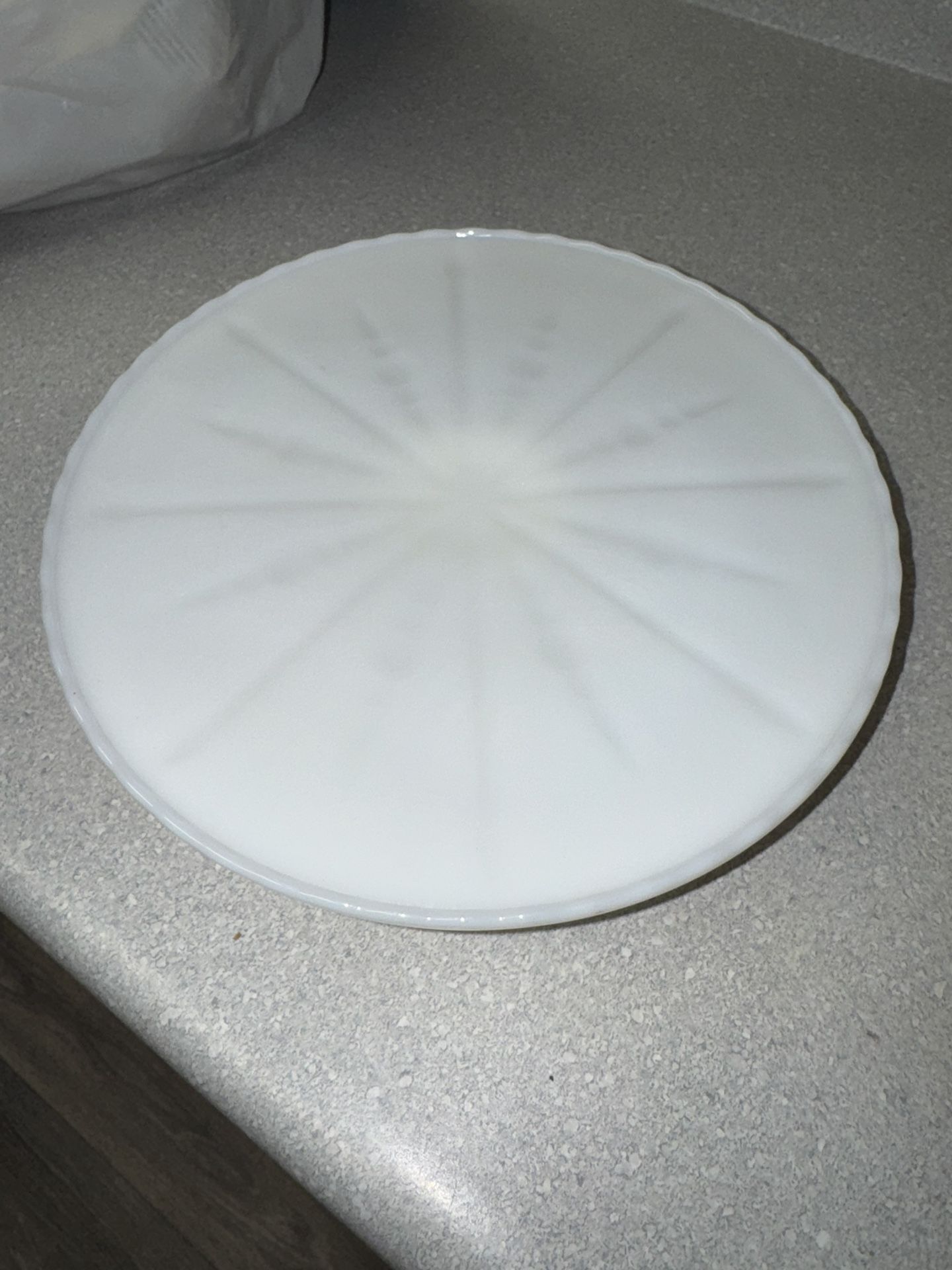 Milk Glass Cake Stand