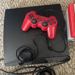 PS3 CONSOLE/10 PS3 GAMES ALL GOOD CONDITION CONTROLLER AN PLUGS INCLUDED