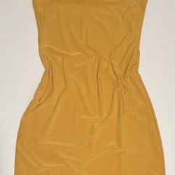 Yellow bodycon Mini dress