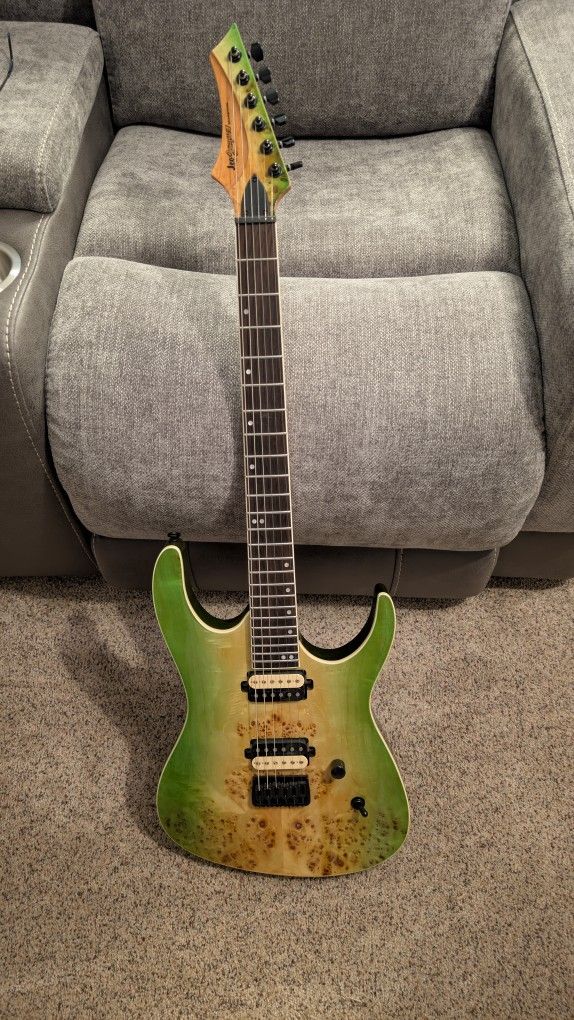 Beautiful Burlwood Electric Guitar