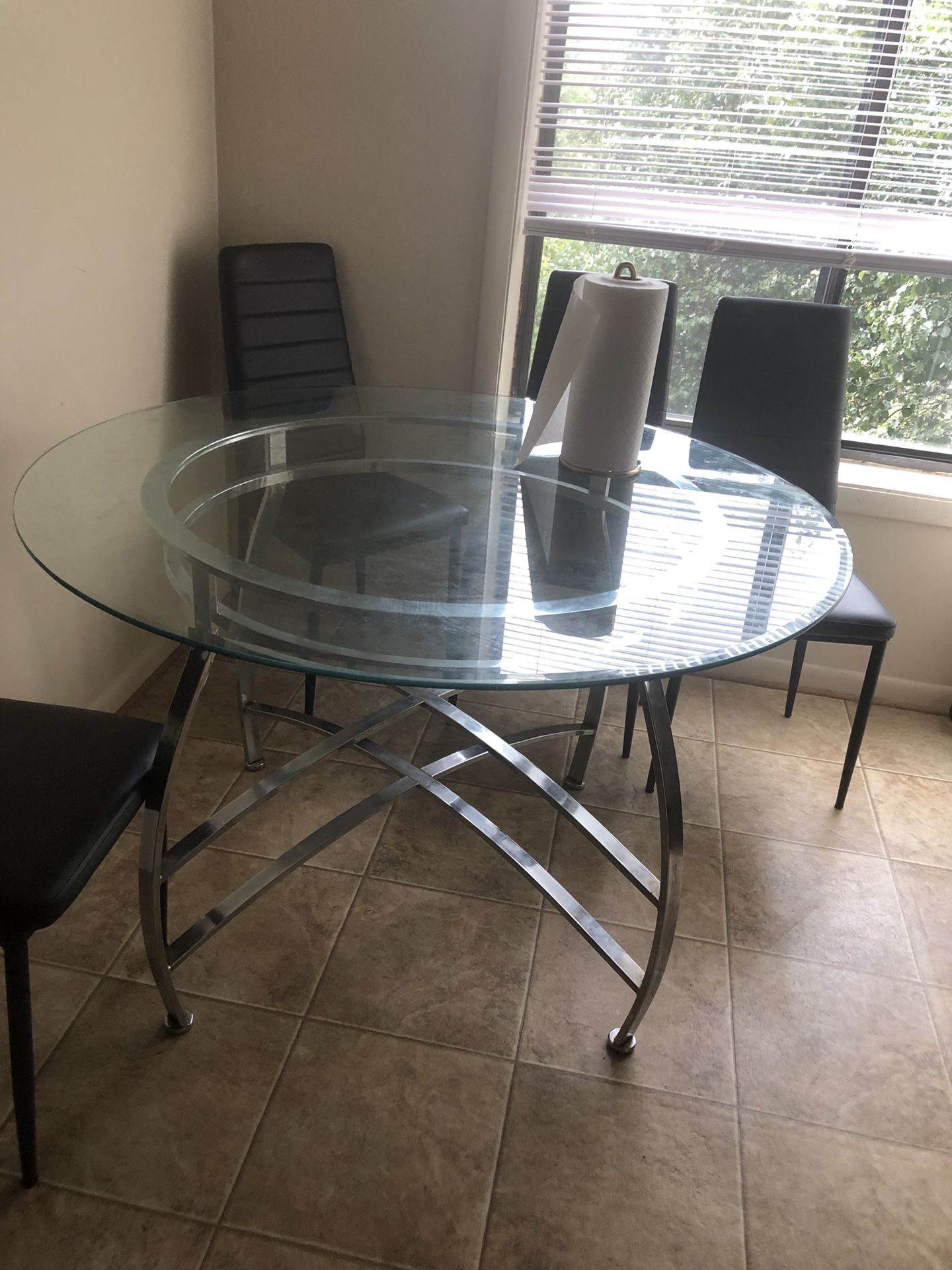 Glass Dinning table for sale ( table only)
