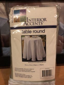 Round table cloth NEW yellow