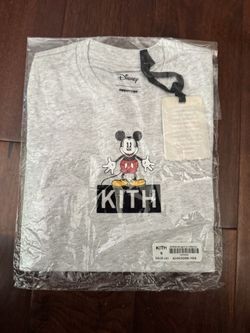 Kith X Mickey Kids Box Logo Heather Grey Sz 6