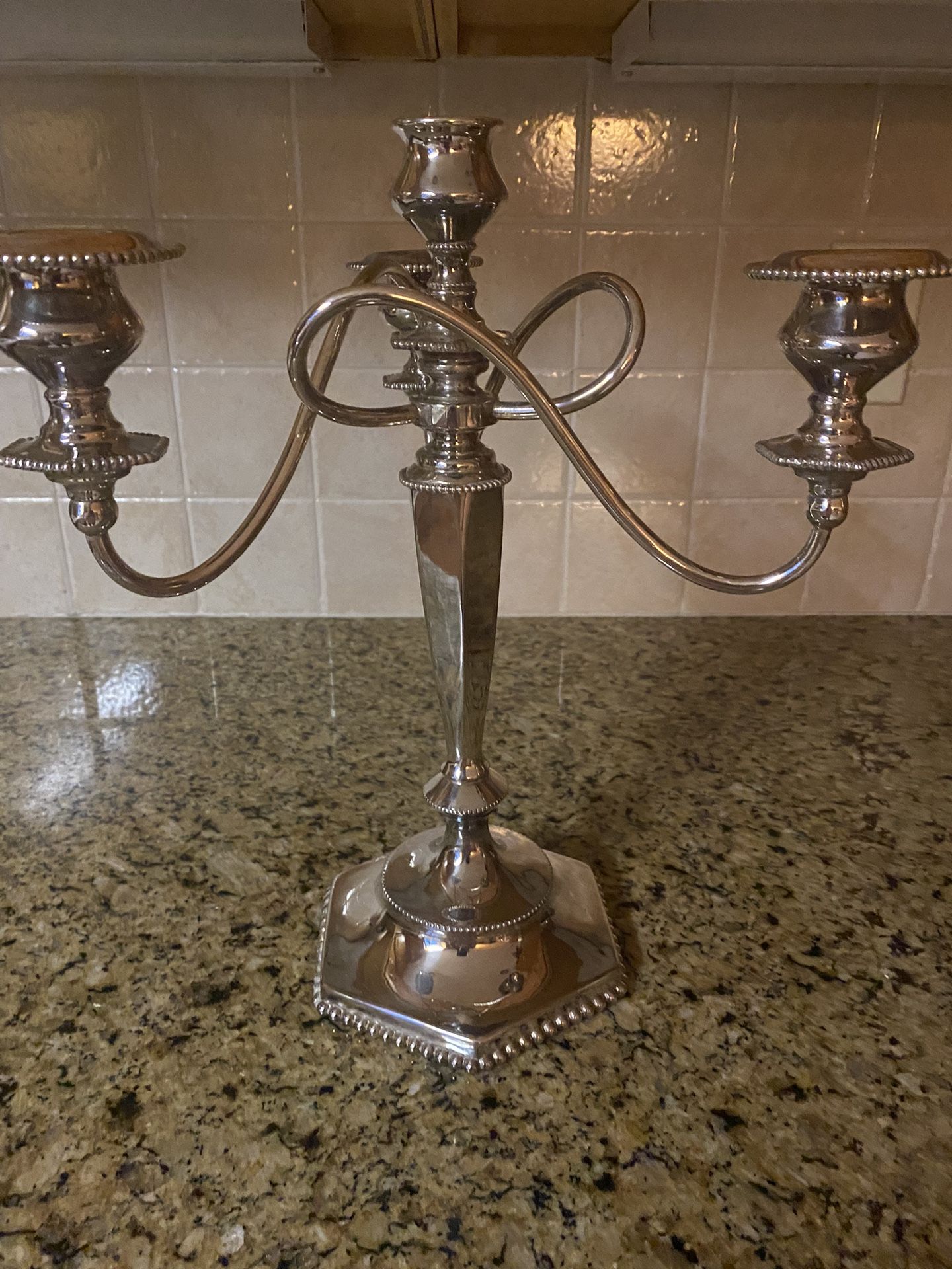 Beautiful Silver Plated Candelabra