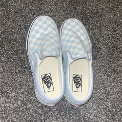 Blue Checkered Vans