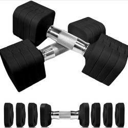 15LB 20LB 40LB 50LB Adjustable Dumbbell Set Free Weights Dumbbells Set for Women Men Hand Weights Sets Adjust Dumbbell Weight Sets for Home Gym Exerci